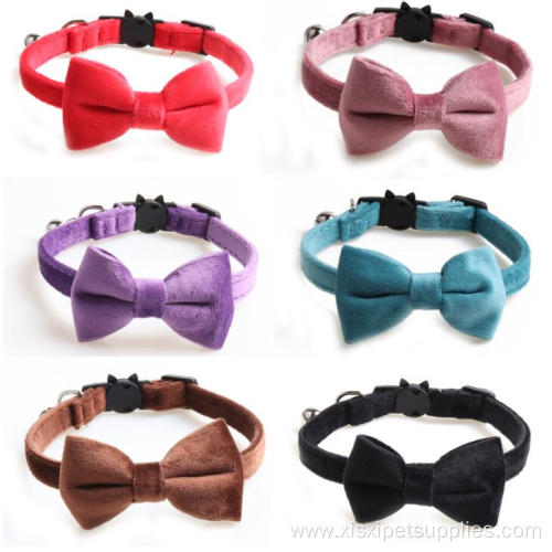 Friendly Luxury Small Pet Cat Bow Tie Collar
